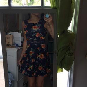 abstract floral dress